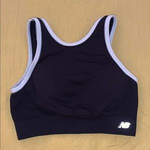 New Balance black and white sports bra